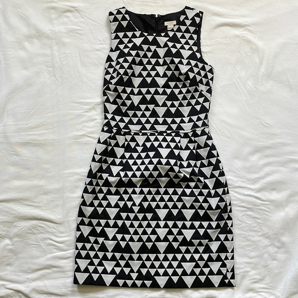 J. Crew Factory Geometric Print Dress